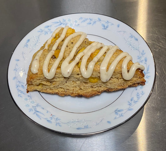 Brown Butter Peach Scone